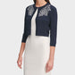 Tommy Hilfiger Cardigan Feminino Floral Manga Longa Aberto Azul Tamanho X-G