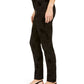 Calça skinny de cintura alta Alfani feminina, flocada, de veludo, preta, tamanho 4