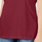 Karen Scott Blusa Feminina com Acabamento em Basketweave e Manga Flutter, Vermelha, Tamanho P