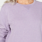 Karen Scott Moletom Esportivo Feminino Manga Longa Gola Redonda Roxo Tamanho Grande