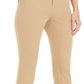 Calça social feminina justa e elástica com tornozelo reto INC International Concepts, marrom, tamanho 18
