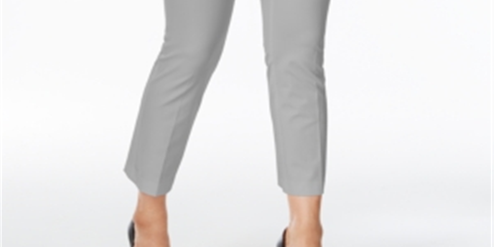 Calça Cropped Feminina Alfani Cinza Tamanho 0 Petite