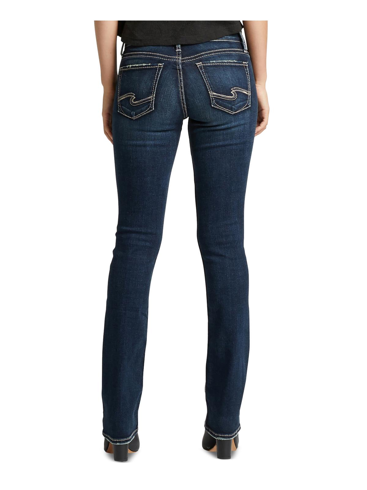 Calça jeans feminina Suki Slim Boot Cut, azul, tamanho 31, da Silver Jeans Co.