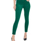Calça skinny com bolso e zíper NYDJ feminina, tamanho 6, verde