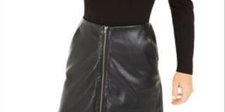 Body feminino Bar III com manga bufante, preto, tamanho médio