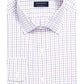 Camisa social xadrez clássica masculina Club Room, corte regular, resistente a rugas, branca, tamanho 15x32x33