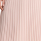 Saia plissada acordeão MIDI elástica DKNY para mulheres, tamanho extragrande, rosa