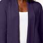 Karen Scott Cardigan Feminino Gola Xale Roxo Tamanho XS