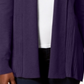Karen Scott Cardigan Feminino Gola Xale Roxo Tamanho XS
