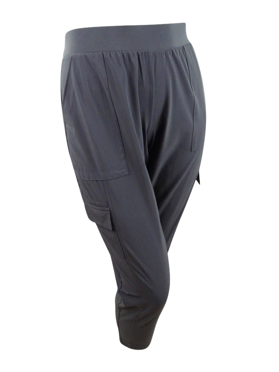 Calça cargo feminina Ideology em tecido reciclado, cinza, tamanho pequeno