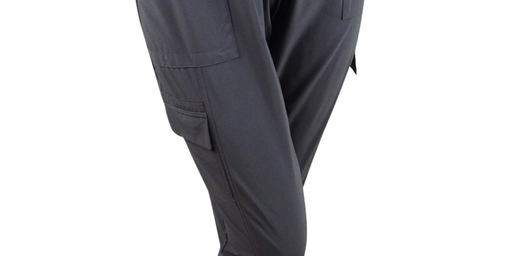 Calça cargo feminina Ideology em tecido reciclado, cinza, tamanho pequeno