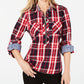 Tommy Hilfiger Pop Over Class Clip Top Feminino Vermelho Tamanho Médio