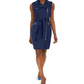 Vestido curto Calvin Klein feminino estilo Moto - Roxo, tamanho 4