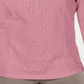 Karen Scott Top Henley Feminino de Algodão com Ilhós Frontais Rosa Tamanho Pequeno