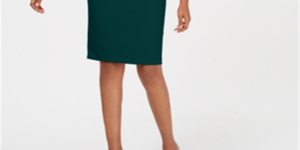 Vestido tubinho liso Calvin Klein feminino, verde, tamanho 12