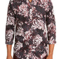 Camisa masculina com estampa floral Paisley da INC International Concepts, preta, tamanho XX-G
