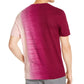 INC International Concepts Camiseta Masculina Magenta Graphic Ombre Gola Dividida Roxa Tamanho X-G