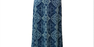 IINC International Concepts Vestido feminino sem mangas com decote em V e lavagem ácida, comprimento total, azul, tamanho pequeno