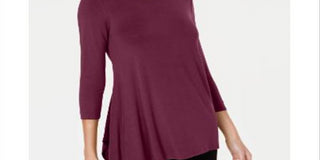 Top Alfani Feminino com Bainha Assimétrica Vinho Tamanho X-G