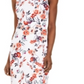 Vestido curto Calvin Klein feminino com estampa floral e bainha Scuba, rosa, tamanho 12