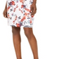 Vestido curto Calvin Klein feminino com estampa floral e bainha Scuba, rosa, tamanho 12