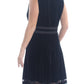 Vestido Calvin Klein Velvet Illusion A Line Feminino Preto Tamanho 12