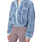 Jaqueta de pele sintética Love It Cozy da Free People Women's, azul, tamanho X-S