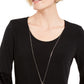 JM Collection Top Feminino com Manga Sino e Estampa Floral Preto Tamanho X-G