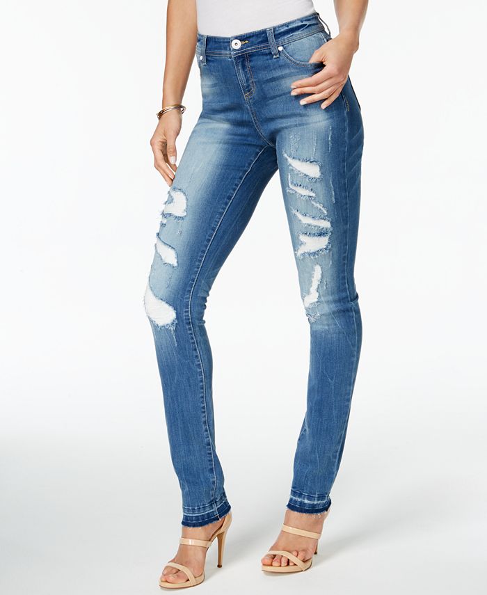 Calça jeans skinny feminina INC International Concepts, azul, tamanho 18