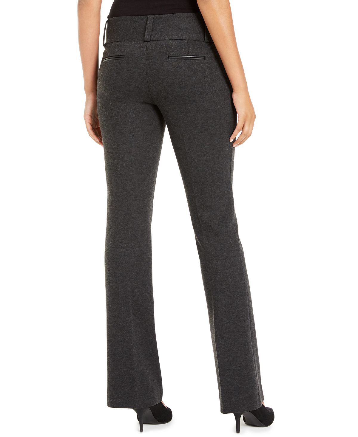 Calça casual feminina Alfani de perna larga, cinza, tamanho 2