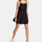 Vestido de festa curto trapézio com alças finas e decote redondo, preto, tamanho médio, da Free People Women