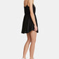 Vestido de festa curto trapézio com alças finas e decote redondo, preto, tamanho médio, da Free People Women