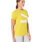Camiseta Puma Classics Cotton Logo Feminina Amarela Tamanho G