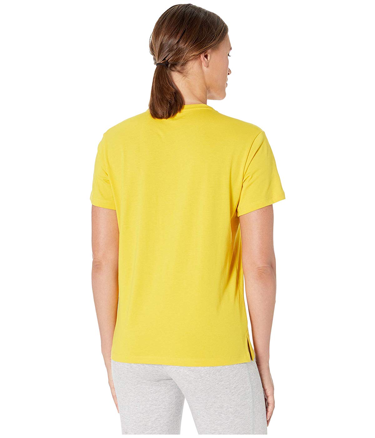 Camiseta Puma Classics Cotton Logo Feminina Amarela Tamanho G