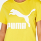 Camiseta Puma Classics Cotton Logo Feminina Amarela Tamanho G