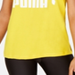 Camiseta Puma Classics Cotton Logo Feminina Amarela Tamanho G