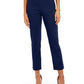 Calça feminina reta NY Collection, azul, tamanho pequeno GG