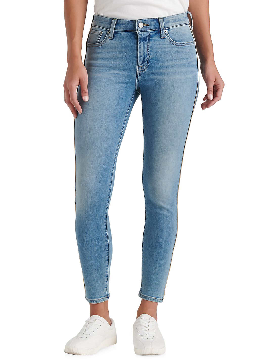 Calça jeans feminina Lucky Brand Ava Super Skinny Azul Tamanho 27
