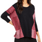 Poncho Alfani Feminino com Acabamento Contrastado Preto Tamanho X-S