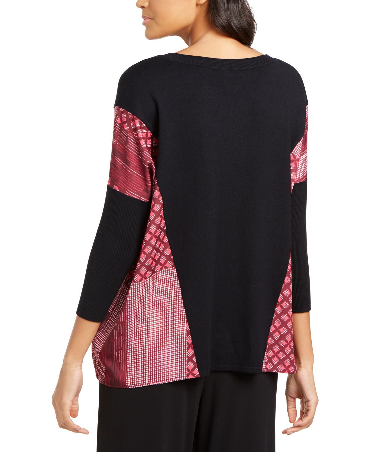 Poncho Alfani Feminino com Acabamento Contrastado Preto Tamanho X-S