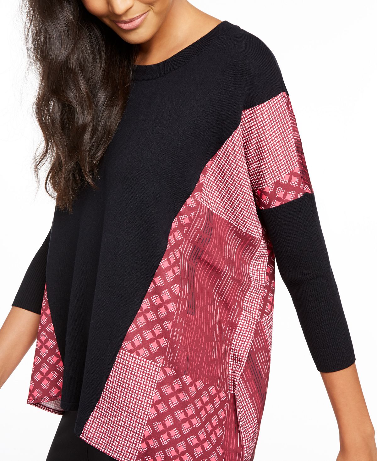Poncho Alfani Feminino com Acabamento Contrastado Preto Tamanho X-S