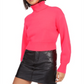 Suéter feminino curto de gola alta Bar III rosa tamanho XXS