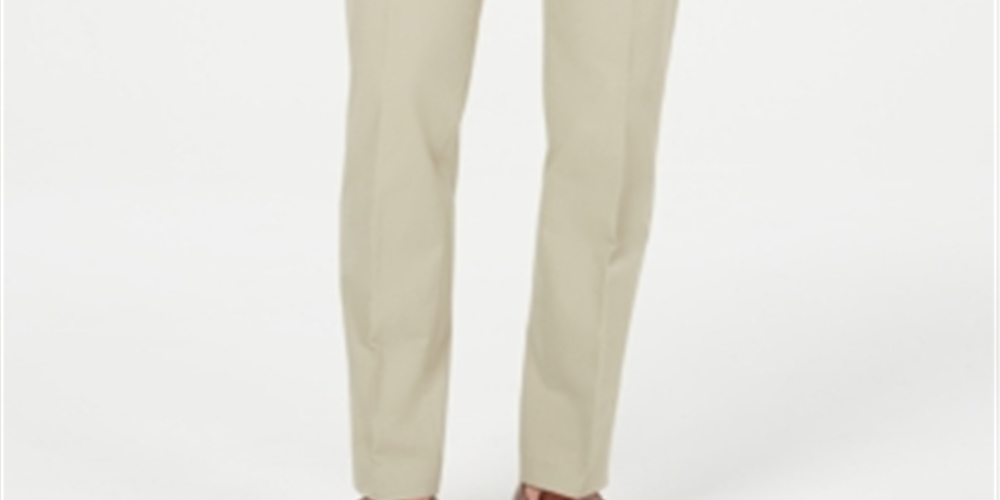 Calça de terno Calvin Klein Slim Fit Tech Masculina Bege Tamanho 38X30