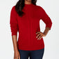 Karen Scott Suéter Feminino com Frente Aberta e Gola Falsa, Vermelho, Tamanho P