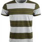 Camiseta listrada masculina American Rag Heather, cinza, tamanho médio