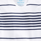 Camiseta masculina American Rag com listras destacadas e gola V, azul, tamanho X-S