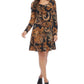 Vestido Erin a Line com Estampa Paisley Karen Kane Feminino Preto Tamanho P