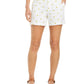 Shorts femininos com estampa de limão Style &amp; Co, branco, tamanho 8