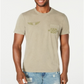 Camiseta masculina American Rag Army Stamp, verde, tamanho pequeno