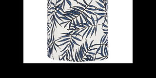 Camiseta masculina American Rag Leaf Lines com decote em V - Azul, tamanho médio